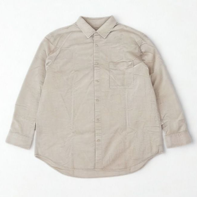 Project M Basic Bone Corduroy Flannel Shirt