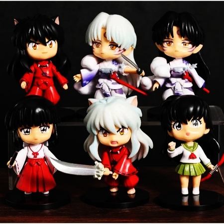 ACTION FIGURE INUYASHA SESSHOMARU KAGOME KIKYO TOPPER CAKE MAINAN ANAK PAJANGAN HIASAN MINIATUR
