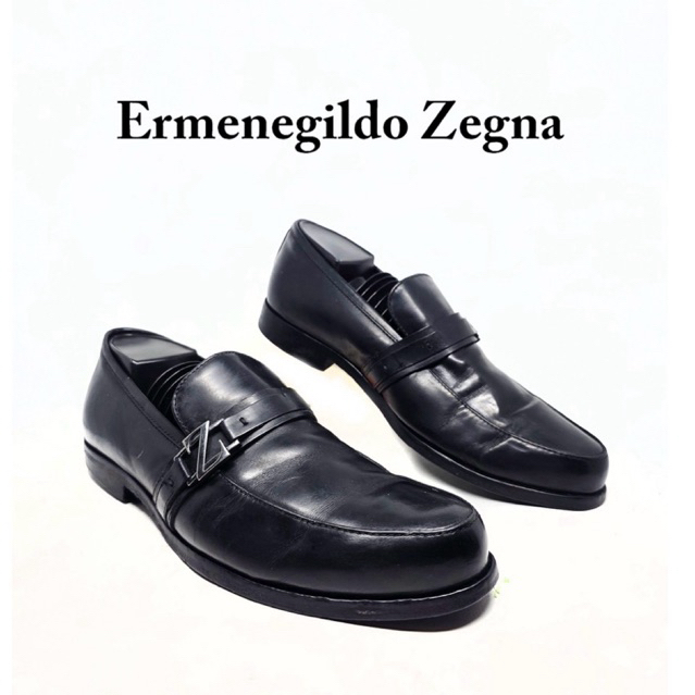 Size 40 | Ermenegildo Zegna Loafers Slip on sepatu formal italy Luxury pria