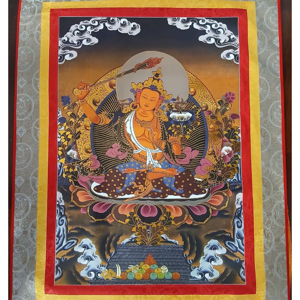 Thangka  Manjusrie ( 09 ) - Lukisan Thangka - Tibetan Nepal