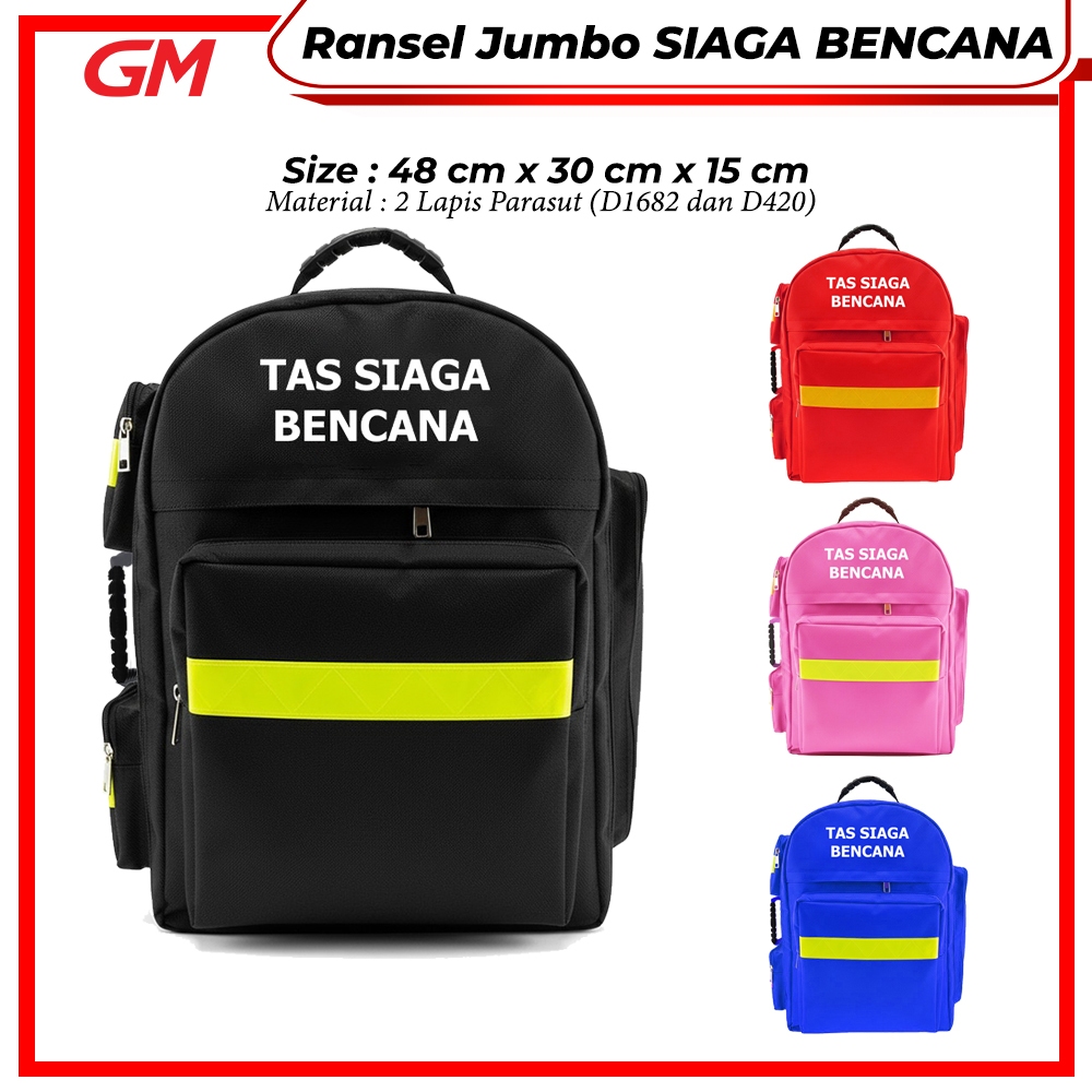 Ransel Jumbo TAS SIAGA BENCANA Tas Medis Besar Tas P3K Medical Bag Emergency Kit Tas Kesehatan Tas P