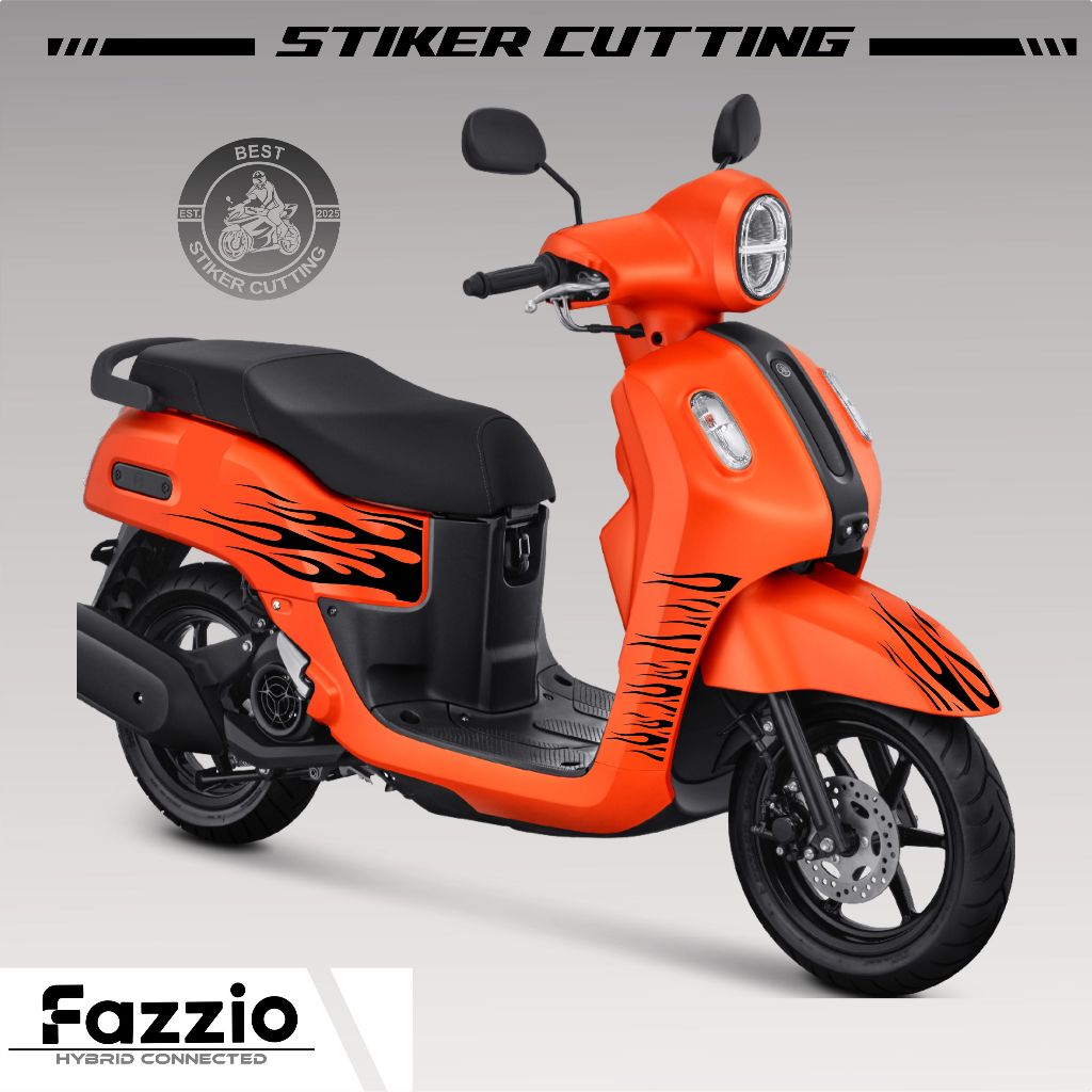 STICKER CUTTING FAZZIO MTF 260/STRIPING FAZZIO SIMPEL/STIKER MOTOR/LOGO RR/SKOTLET/STOCK DECALS/LIS/