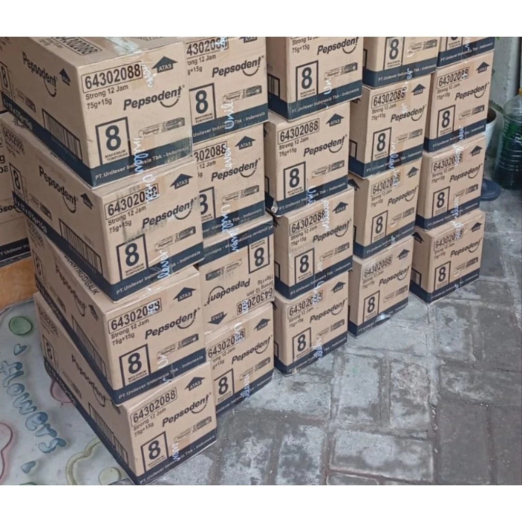 (KARTON) Pasta Gigi PEPSODENT STRONG (75gr+15gr) Isi 72 pcs