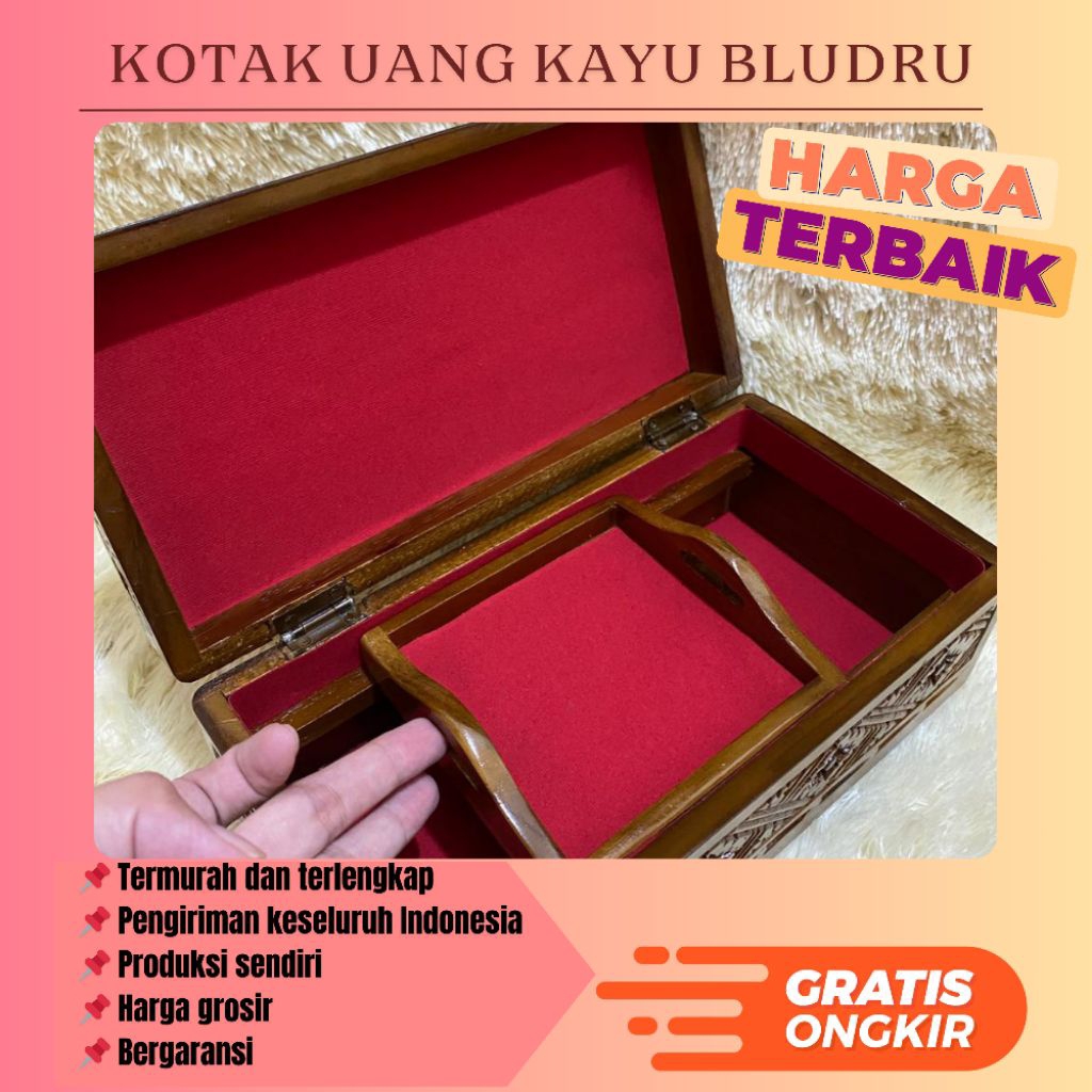 KOTAK KAYU UANG | BOX HANTARAN UANG