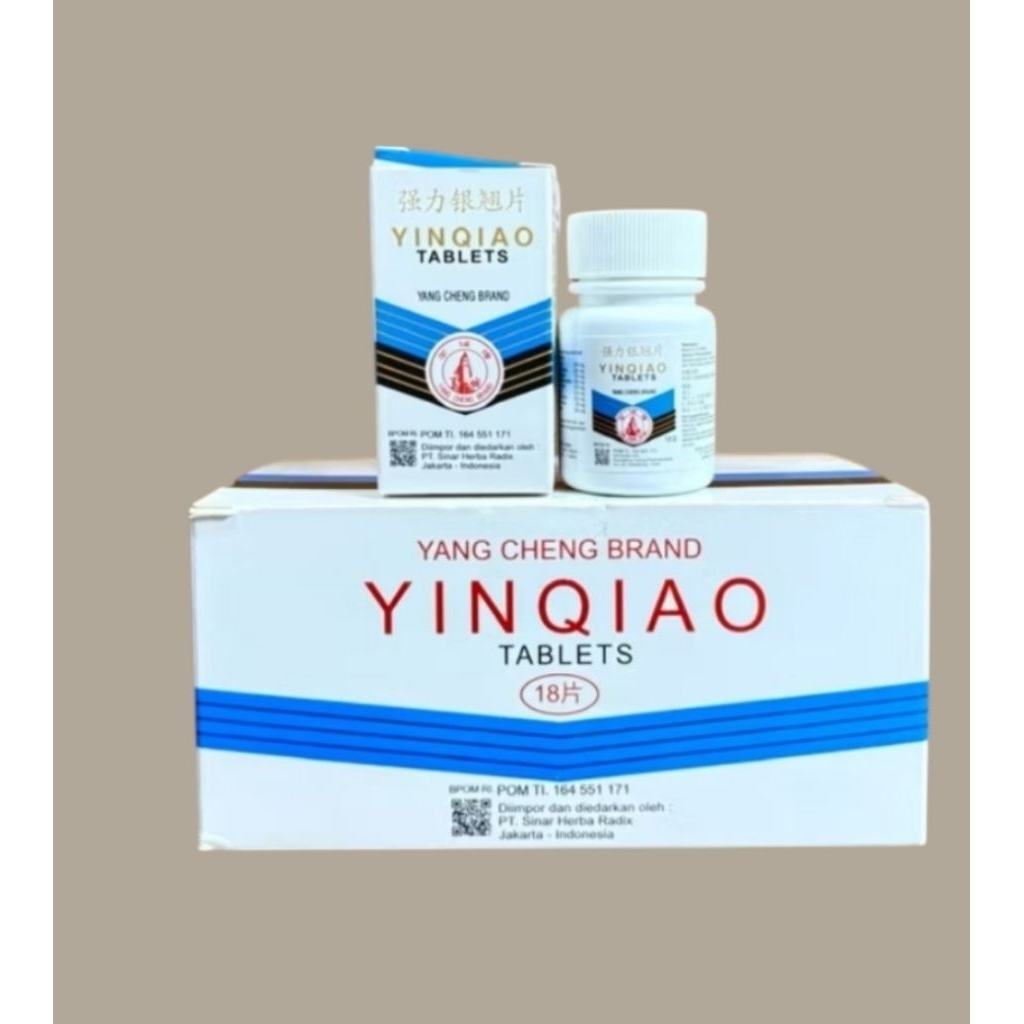 Yin Qiao Tablets/Qiang Li Yin Qiao Pian-Utk Meredakan Demam/Sakit Tenggorokan
