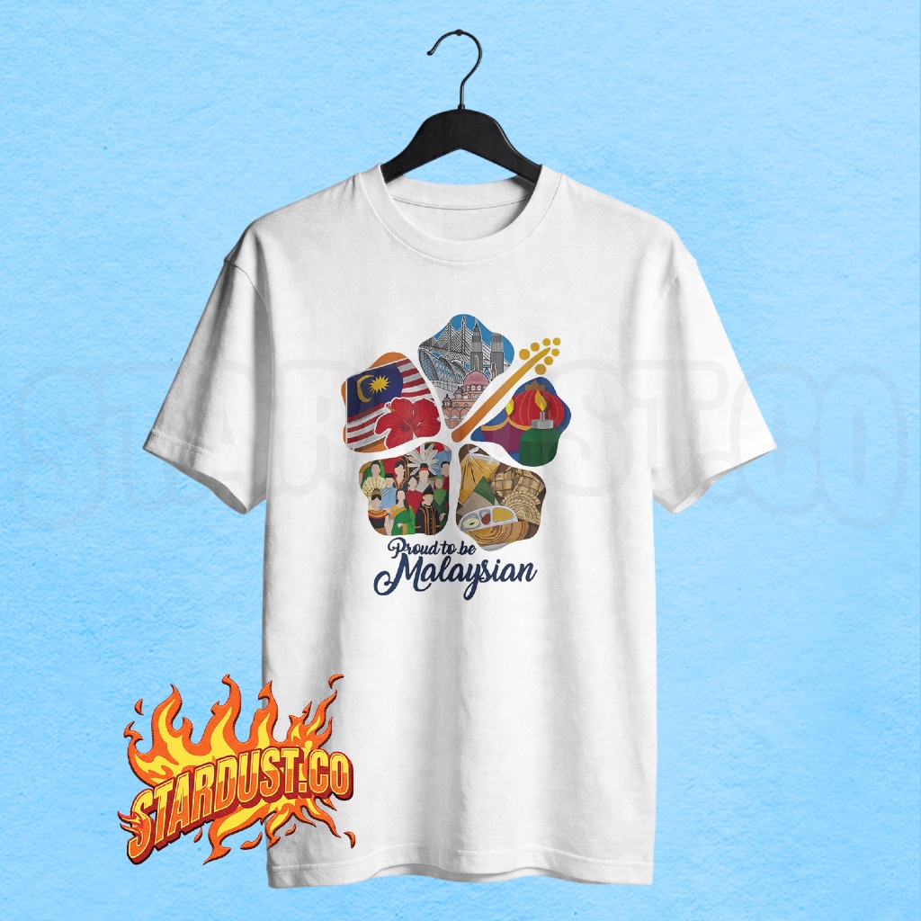 Tshirt Kaos Oleh Oleh Malaysia Kuala Lumpur / Baju Atasan Pria Wanita Malaysia BISA COD