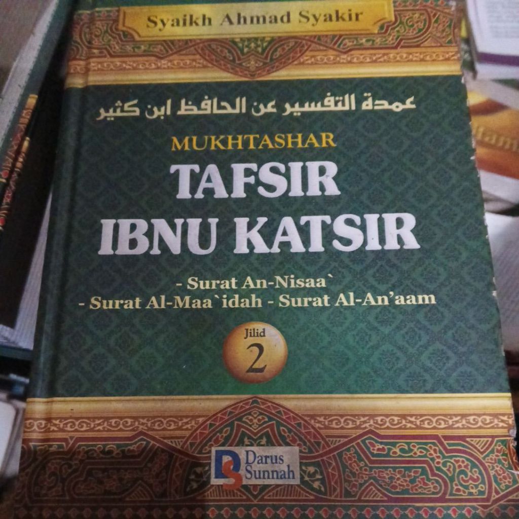 buku bekas mukhtashar tafsir ibnu katsir jilid 2