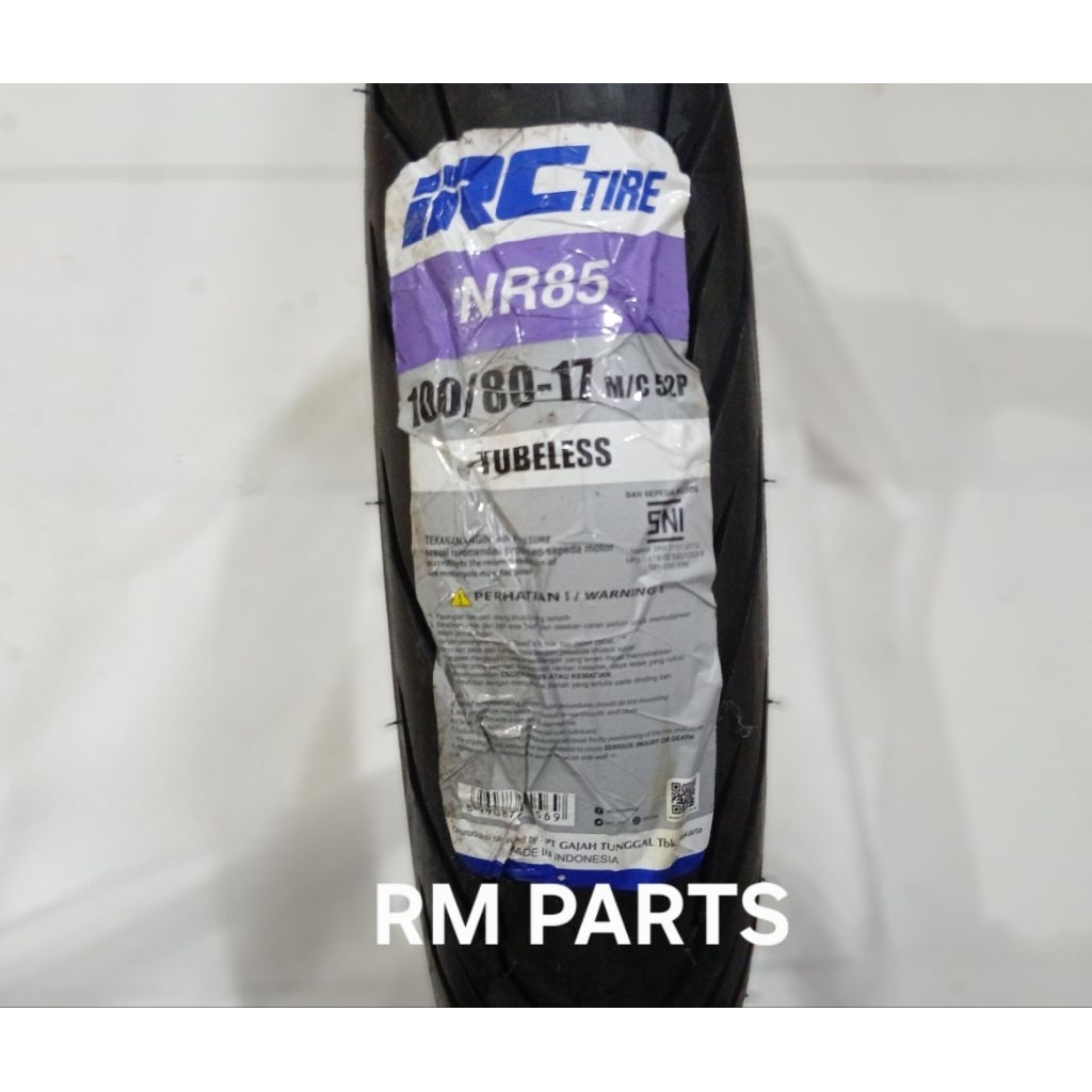 IRC Tubeless 100/80 -17 NR 85 TL