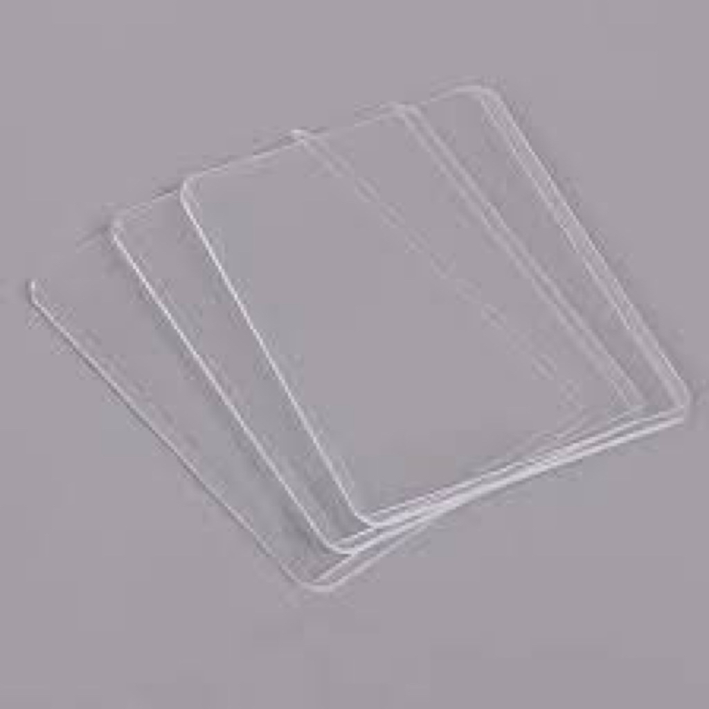 Plastik ID Card Holder Bening / Tempat Name Tag Transparan Premium