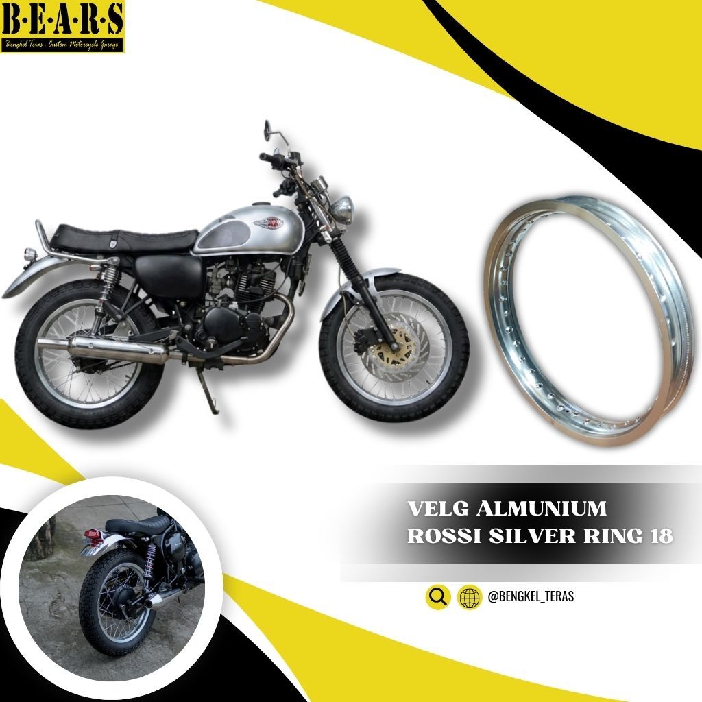 Velg Motor Ring 18 Almunium Rossi Original