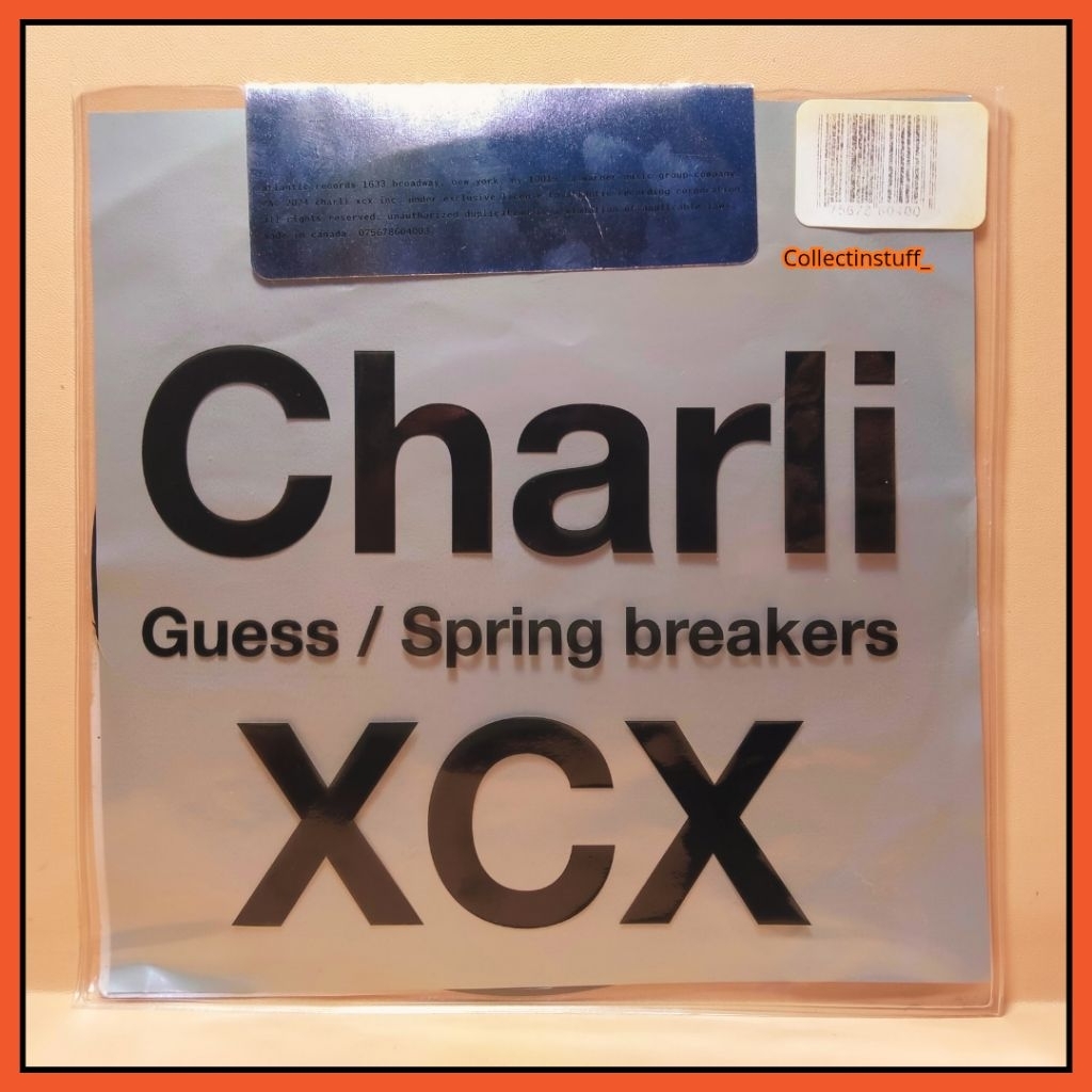[READY STOCK] Vinyl / Piringan Hitam Charli XCX - Guess / Spring Breakers (Vinyl Single 7 Inch / Exc