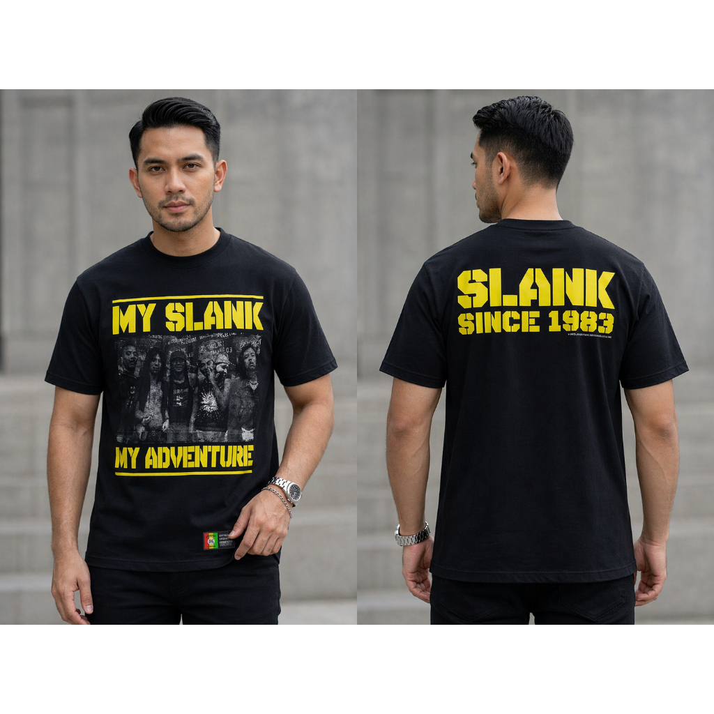 Kaos Slank My Slank My Adventure 1983 Original Distro Potlot - Baju Slankers United Pria Wanita - T-