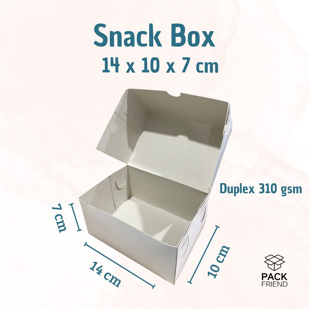 Dus Snack Box/ Snack Box 14x10x7/ Box Snack Roti Jajanan Pasar/ Dus Snack Makanan
