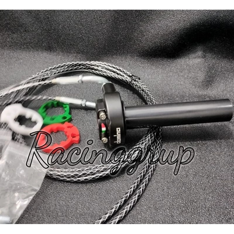 Gas spontan domin + L gas cnc + 2kabel gas serat carbon sonic fu vixion nmax pcx vario125/150 beat s