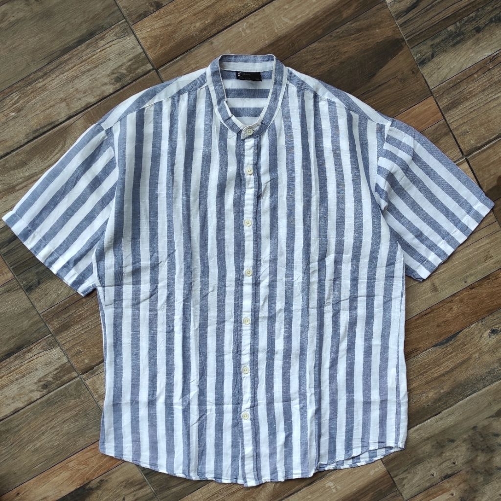 TOP10 KEMEJA SHANGHAI SALUR LINEN LD 114 SECOND