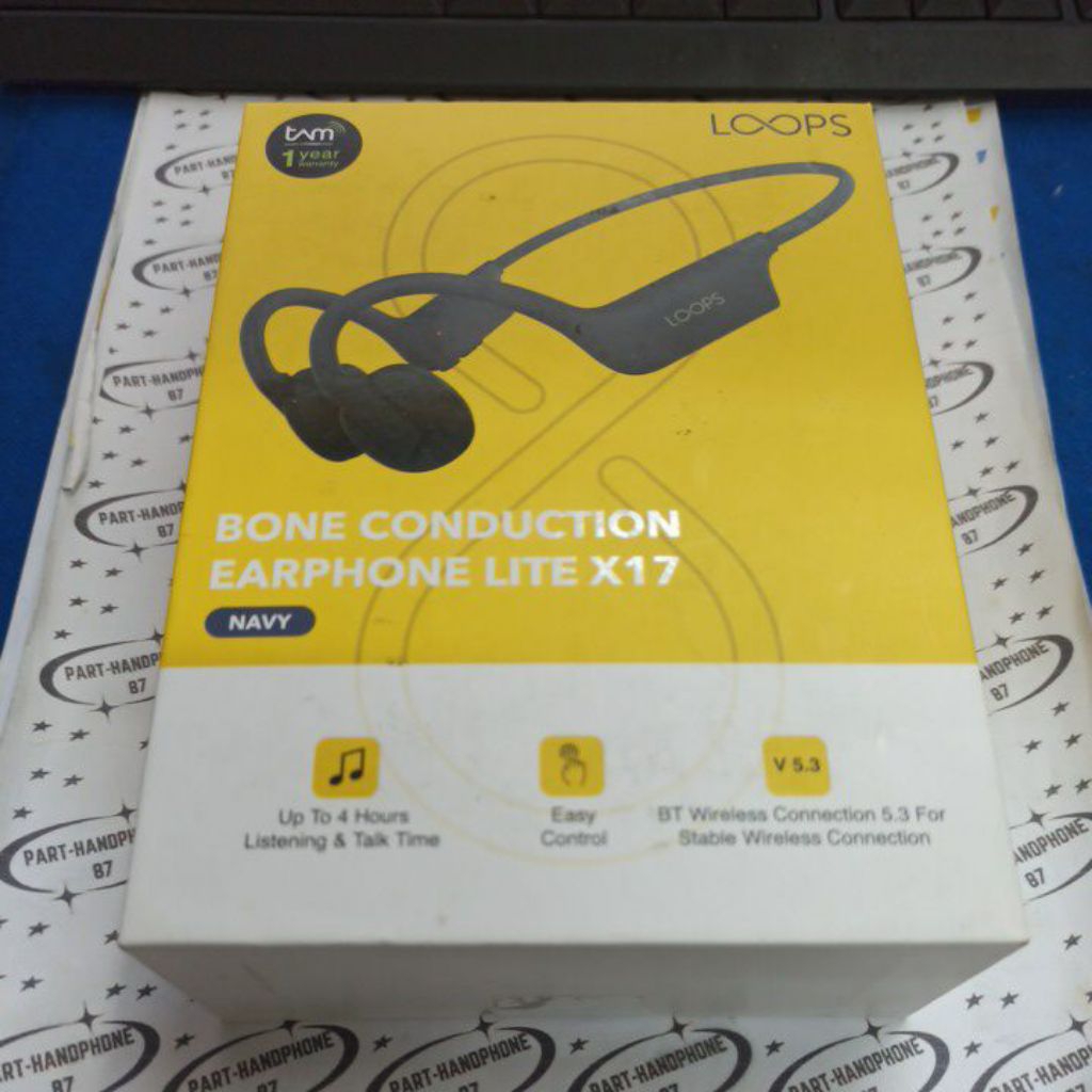 HANDSFREE HEADSEAT EARPHONE LOOPS LITE X17 LOOPS ASLI ORIGINAL