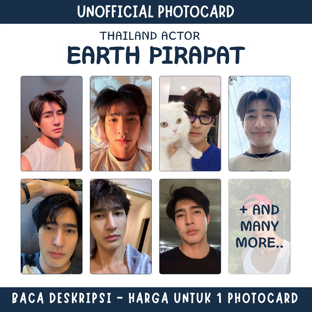 PHOTOCARD SELCA THAILAND ACTOR - EARTH PIRAPAT