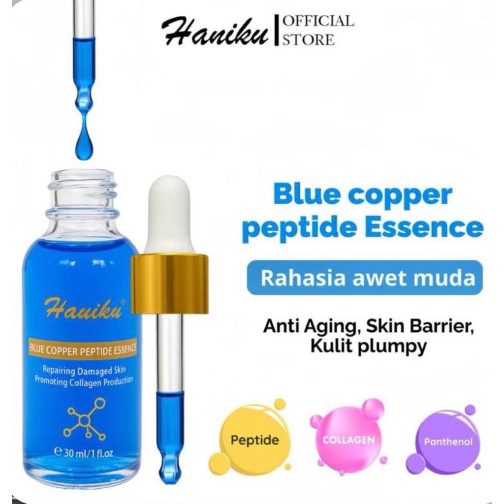 [PER 3 PCS] HANIKU BLUE COPPER PEPTIDE ESSENCE SERUM