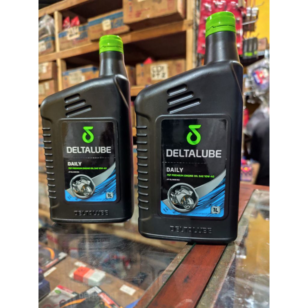 Oli Deltalube Daily 757 Premium (1L) Type: 10w-40API SL/JASOMA untuk motor manual (API SL/JASO MA2),