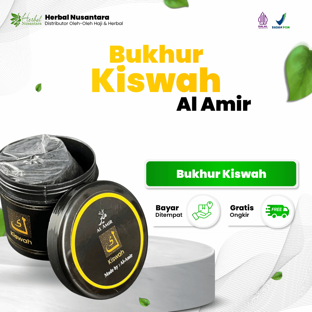 Bukhur Al Amir KISWAH 50gr 30gr - Dupa Arab Wangi Khas Kain Penutup Kabah Original Tahan Lama