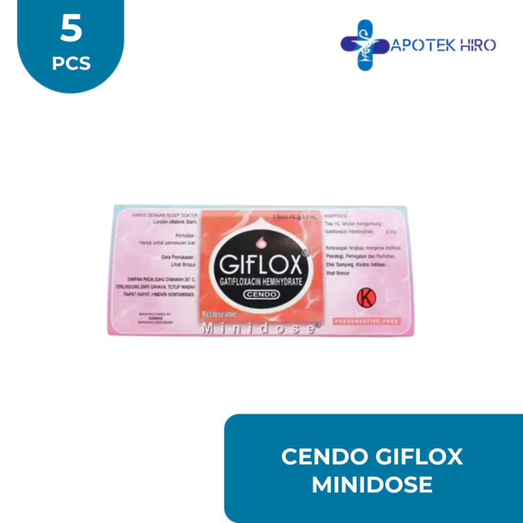 GIFLOX EYEDROP MD 1 CATCH COVER @ 5 BOTOL @ 0.6 ML