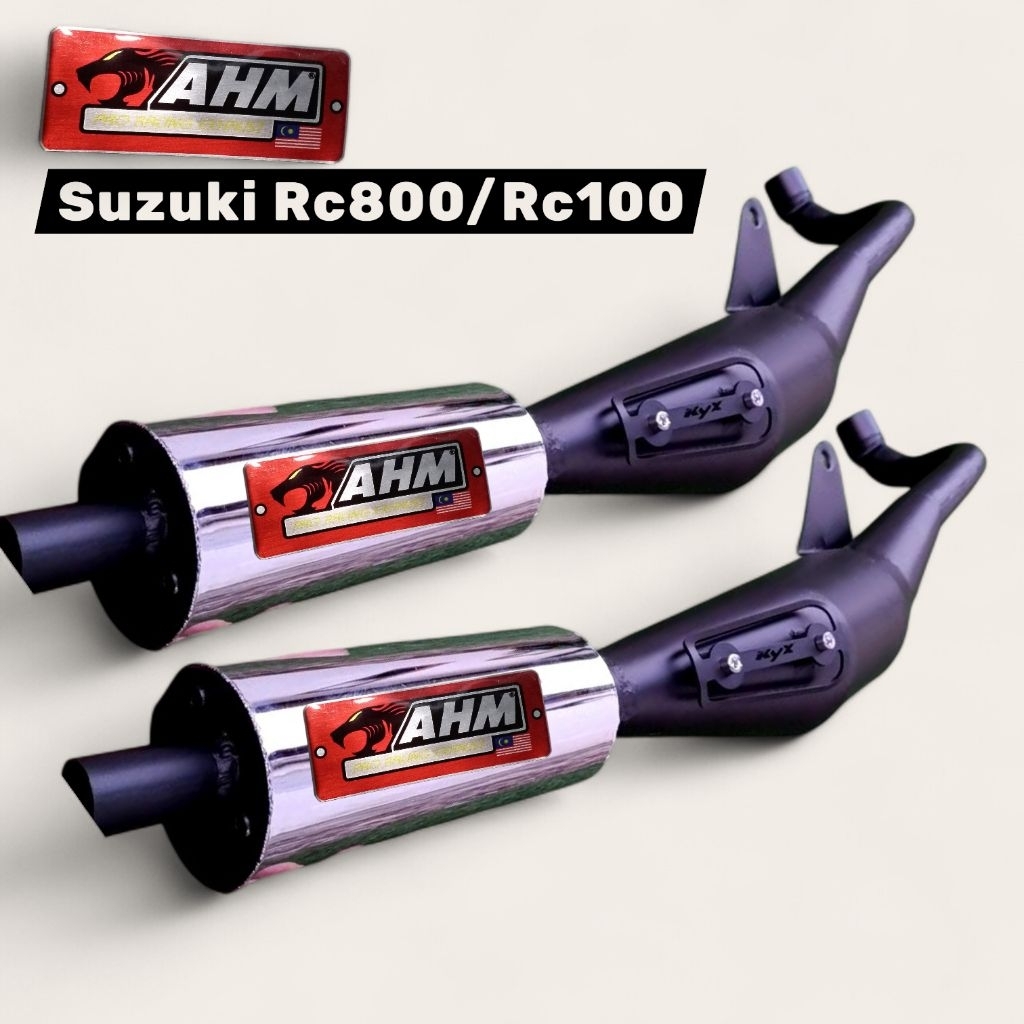 AHM PRO Racing Exhaust Suzuki Rc800 Rc100 Motorcycle