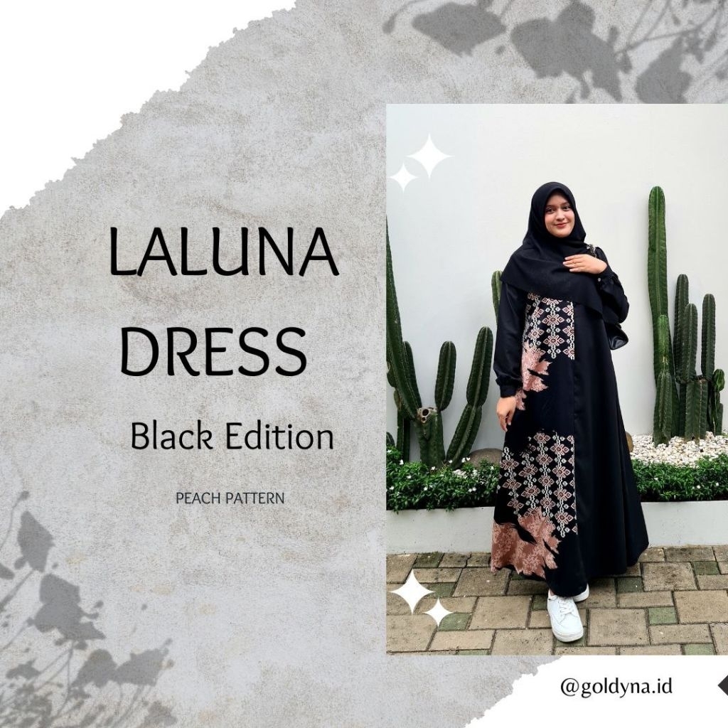 Gamis Batik Toyobo Laluna Goldyna