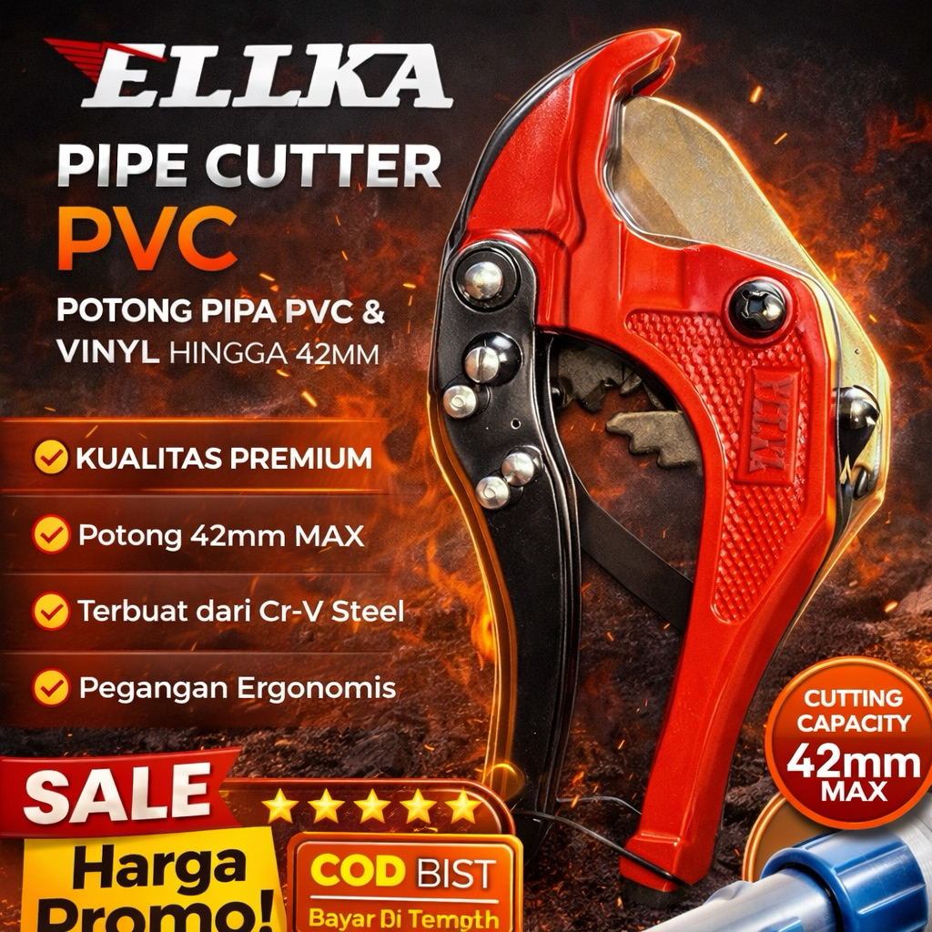 Belter Camel Gunting Pemotong Pipa PVC - Gunting Paralon Pipe Cutting Paralon 42 mm Termurah Berkual