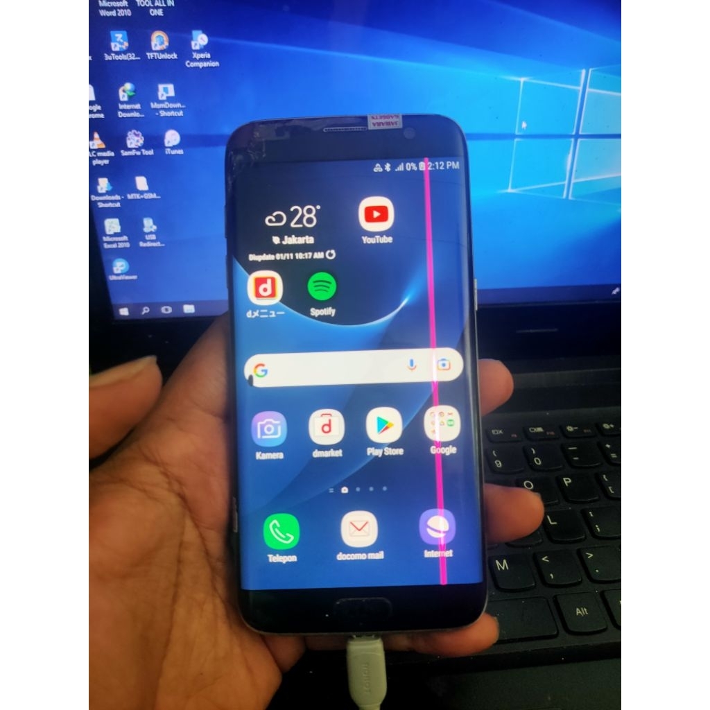 Samsung s7 edge 3/64 Docomo | minus lcd