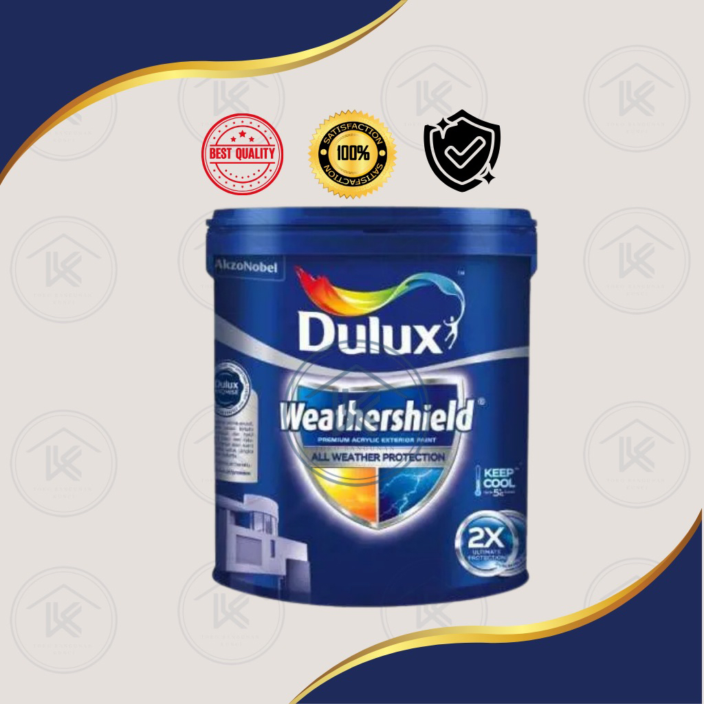 Cat Dulux Catylac Weathershield 20KG - Anti Noda Mudah Dibersihkan