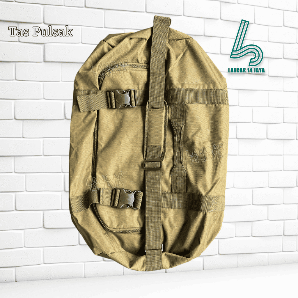 Tas Pulsak TNI Original – Tas Kapsul Army Hitam Kuat & Tahan Lama