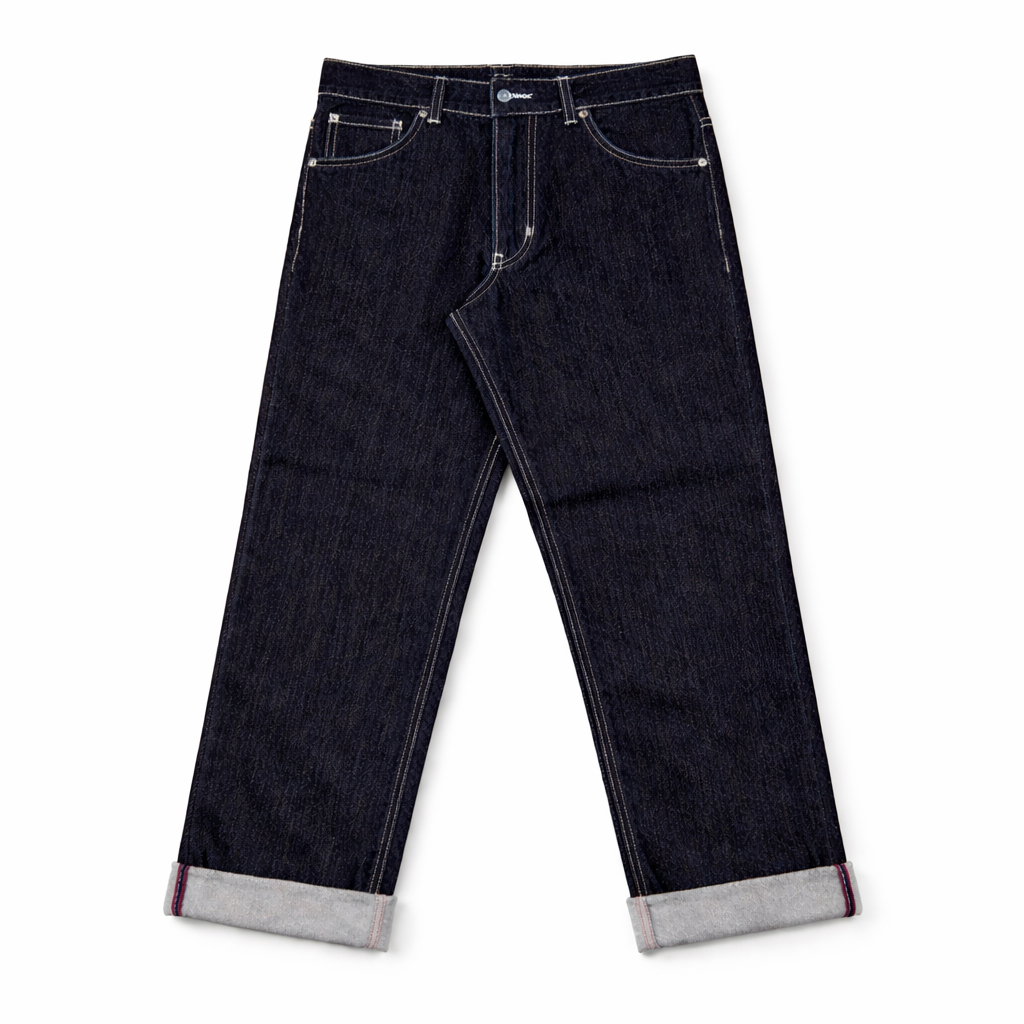 CELANA DENIM SELVEDGE RAW BAGGY