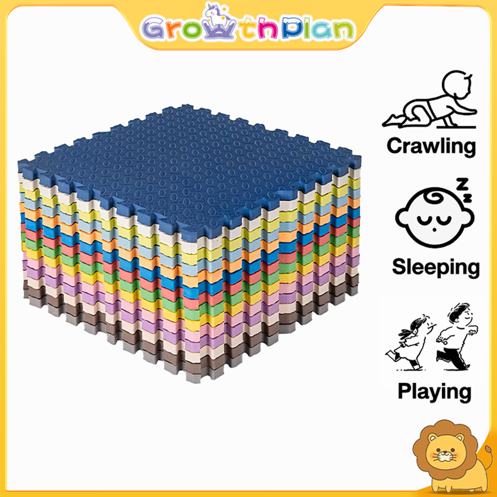 Matras Evamat Puzzle PE Karpet Puzzle Anak Playmate Bayi Puzzle Lantai Matras Bayi Karpet Bongkar-Pa