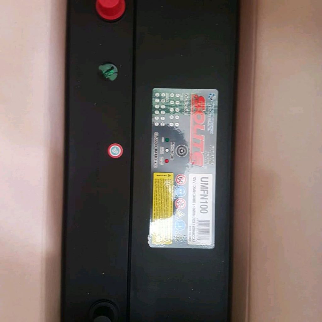 Aki Genset, Truk, Excavator N100 SOLITE 12volt / 100 amper Aki kering