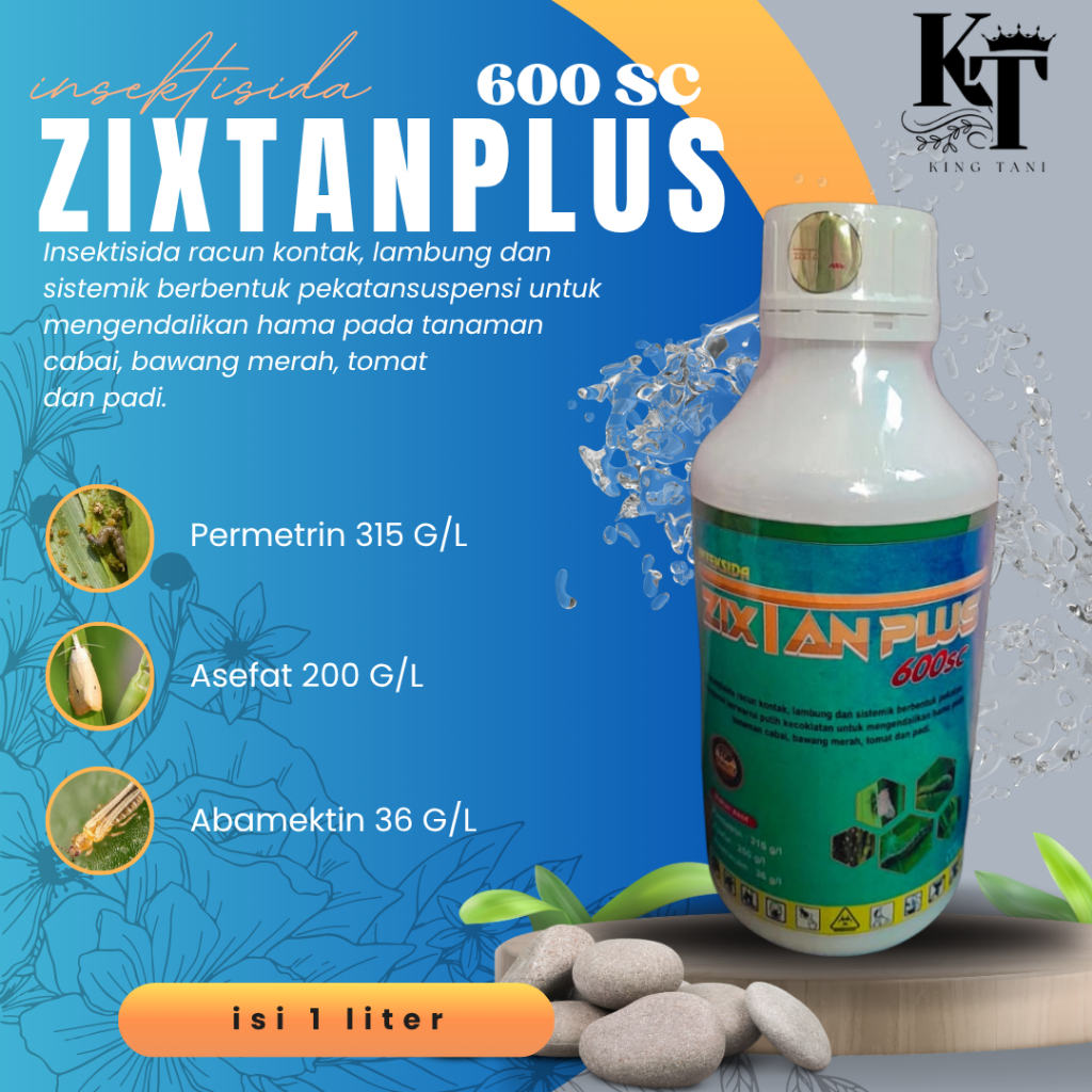 Insektisida ZIXTANPLUS 600sc | Permetrin,  Asefat,  Abamektin |
