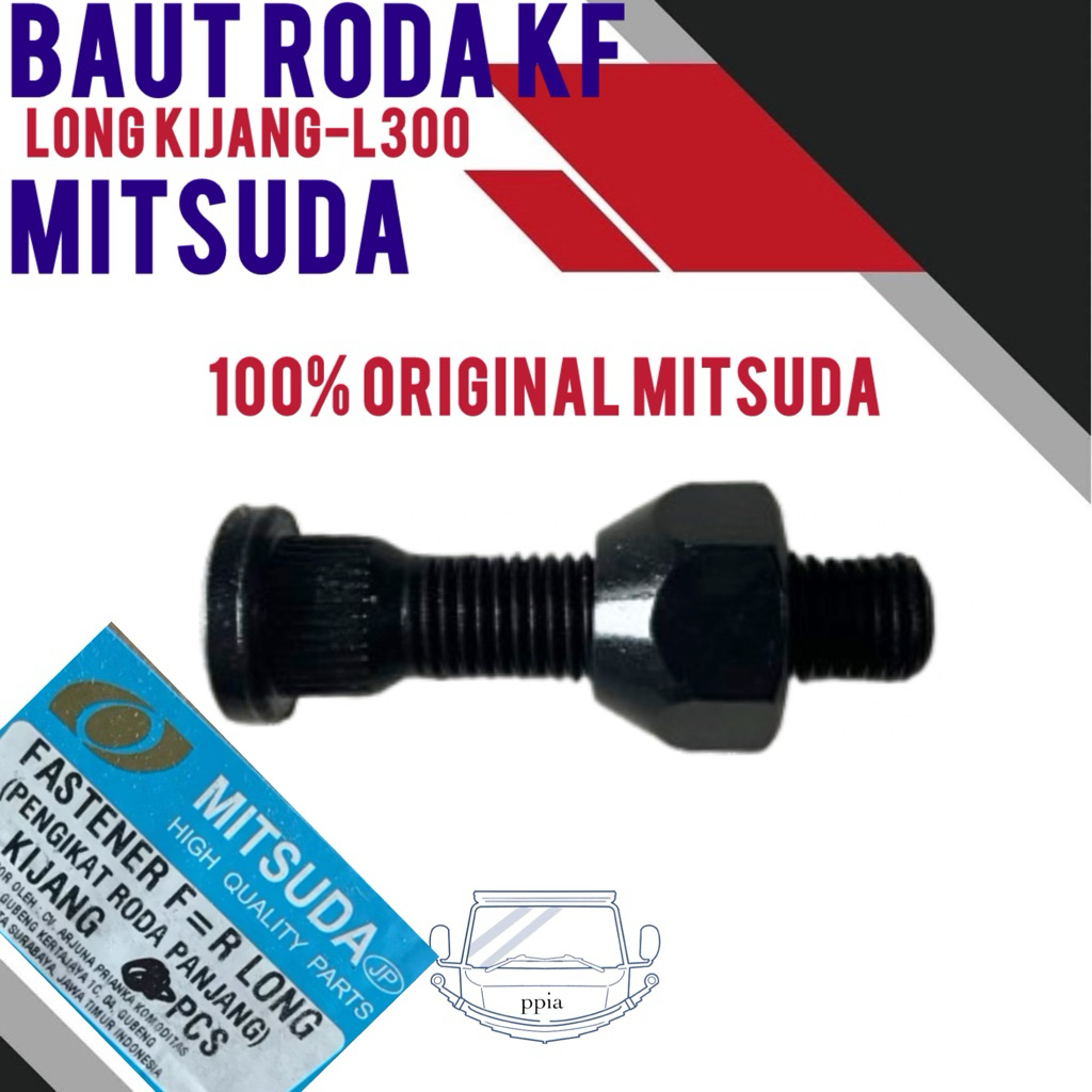 Baut Roda Kijang KF Long Mitsuda Baut Roda L300 Panjang Mitsuda Baot Roda KFLONG mitsuda Baud Roda l