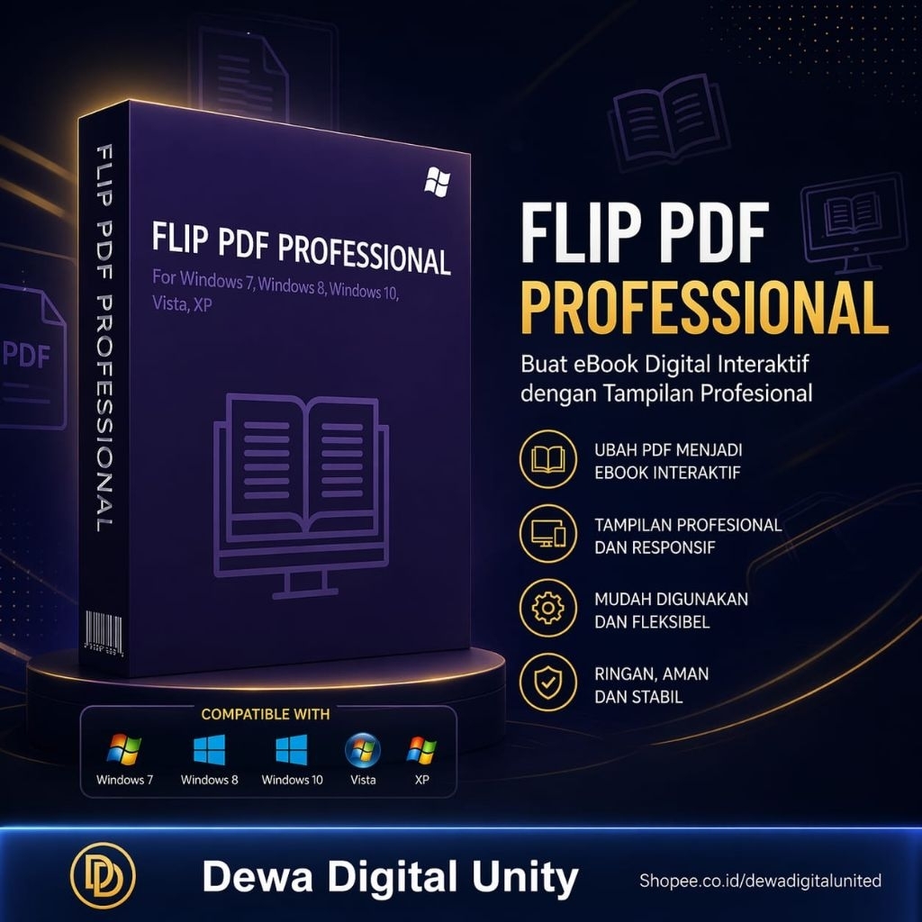 Flip PDF Professional Full Version For Windows Aplikasi Pembuat EBook Dengan Mudah - FlipPDF