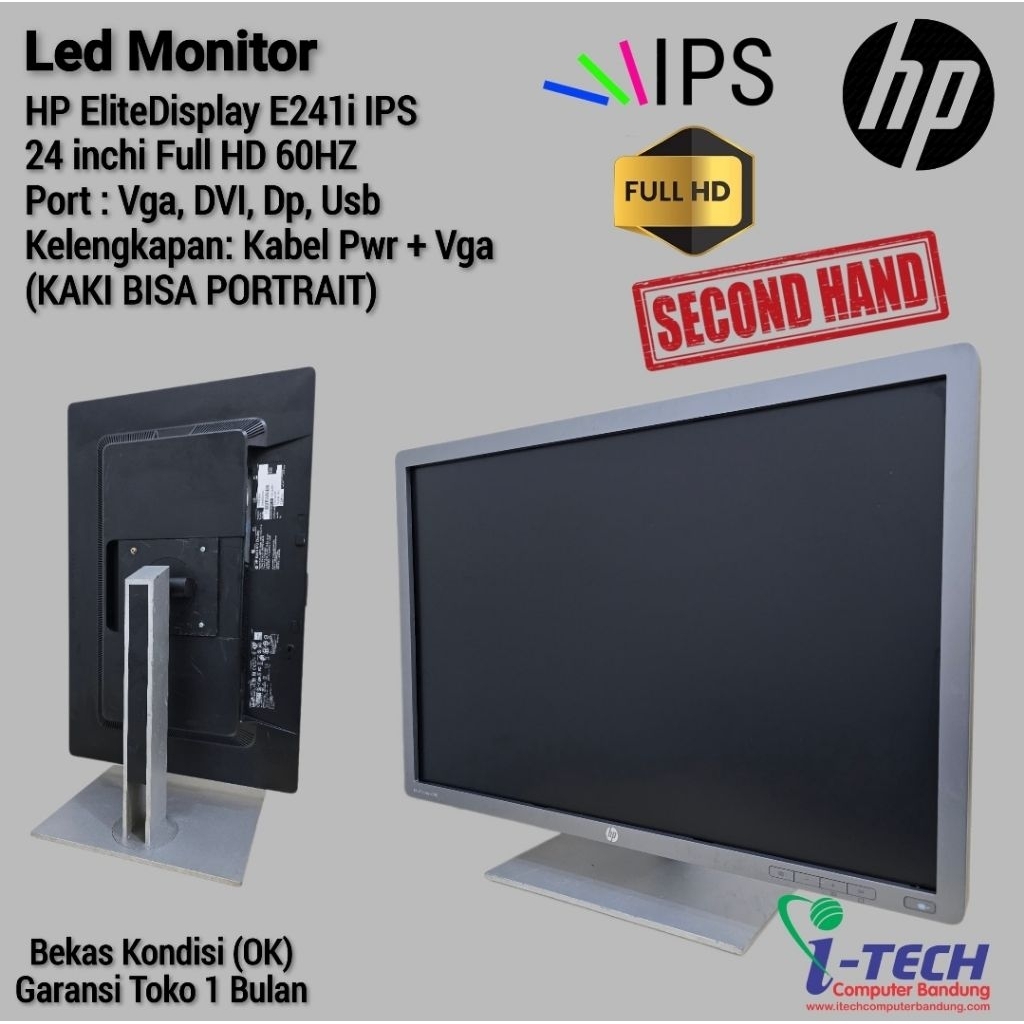 Monitor Hp Elite Display E241i 24 inchi Full Hd IPS