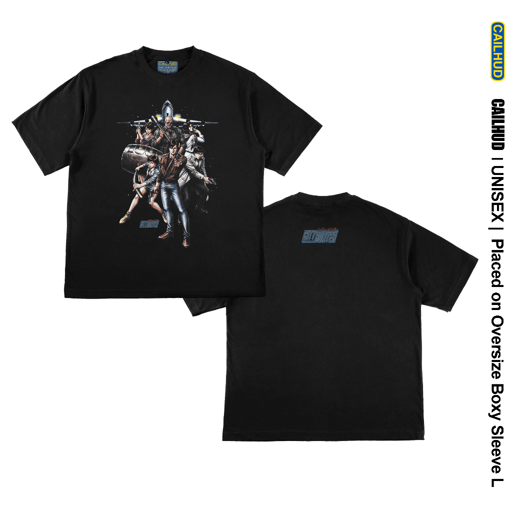CAILHUD City Hunter Anime Kaos Distro Oversize Boxy - CD0008F1 CITY HUNTER