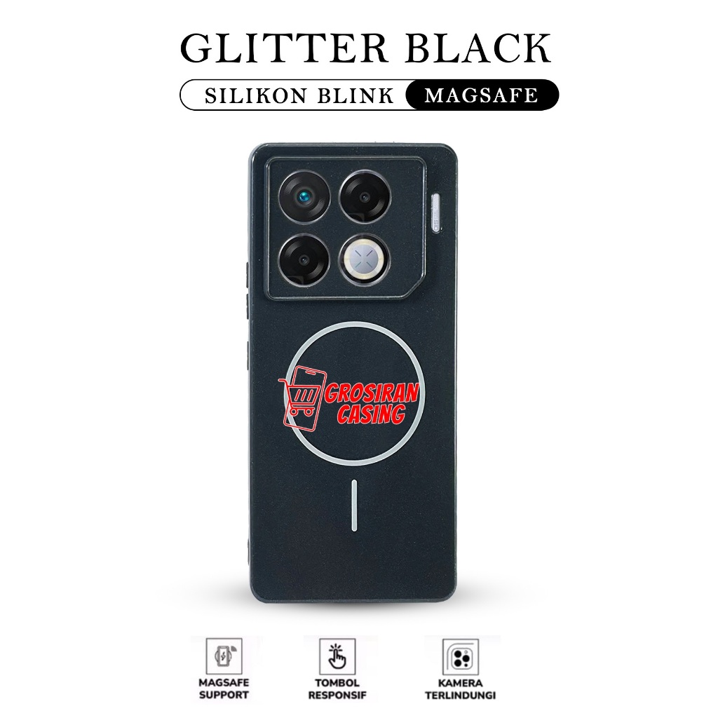 Case Magsafe Magnetic for Infinix GT 10 Pro Infinix GT 20 Pro Case Candy Glitter Magnetic Wireless C