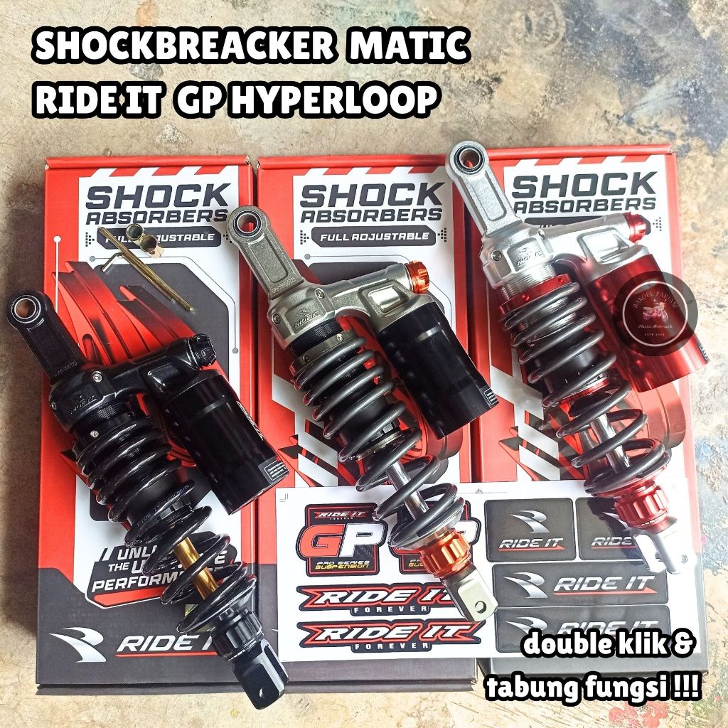 SHOCK SHOCKBREACKER RIDE IT GP PREMIUM MATIC 310 330 SKOK VARIO BEAT MIO XEON AS RAINBOW IMPORT ORI 