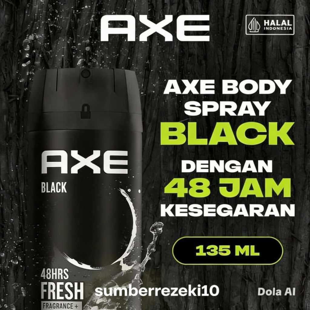 Axe body spray Black 135 ml
