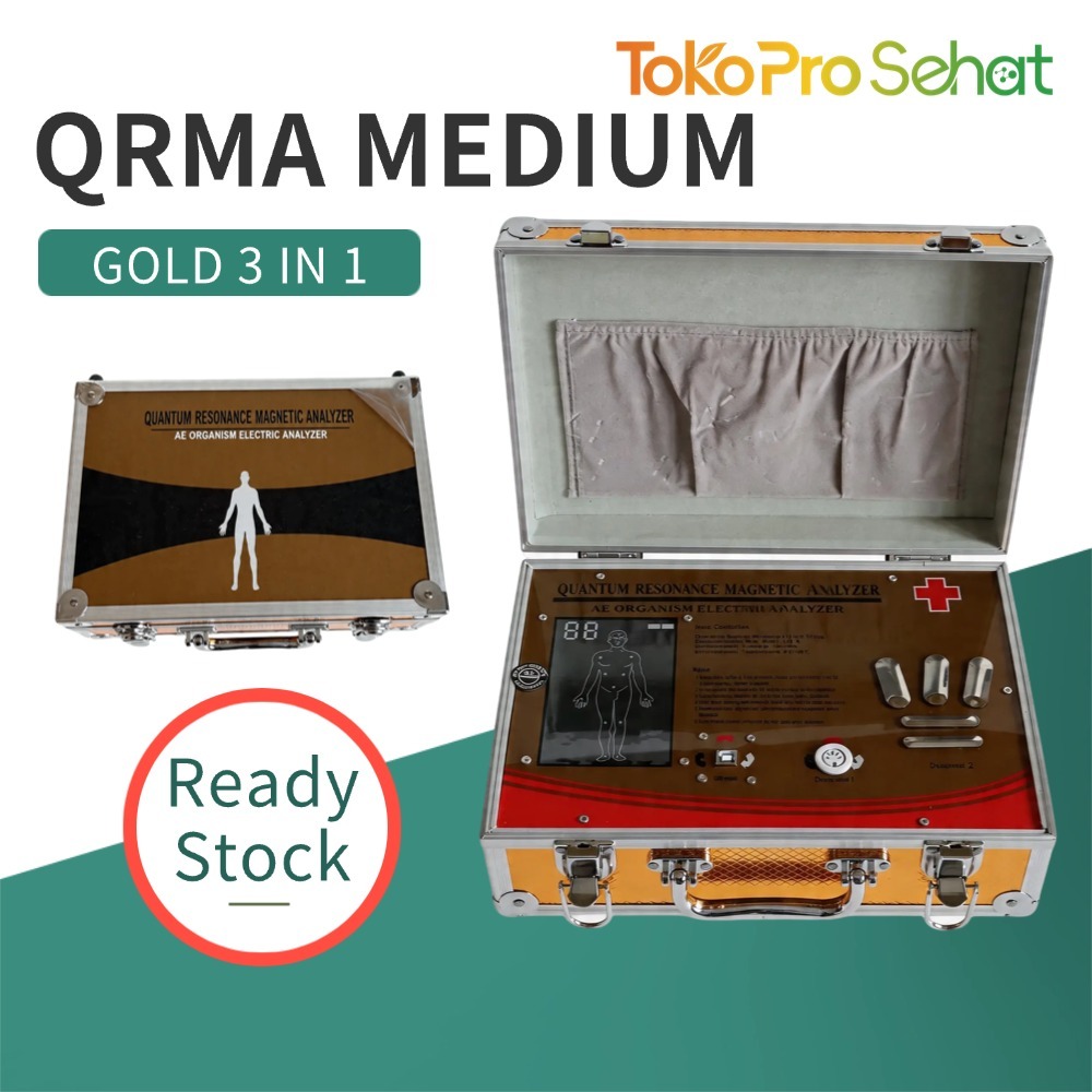 QRMA Quantum Resonance Magnetic Analyzer MEDIUM NEW VERSION Gold 3 In 1 | Garansi 2 Tahun & Sudah Ba