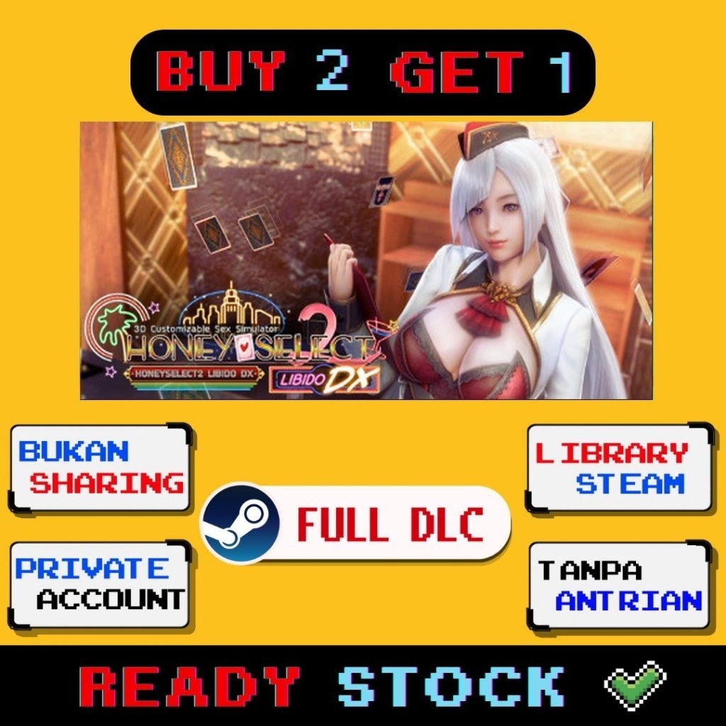 HoneySelect2Libido DX Original Full DLC Private account Non sharing Bonus Beli 2 gratis 1