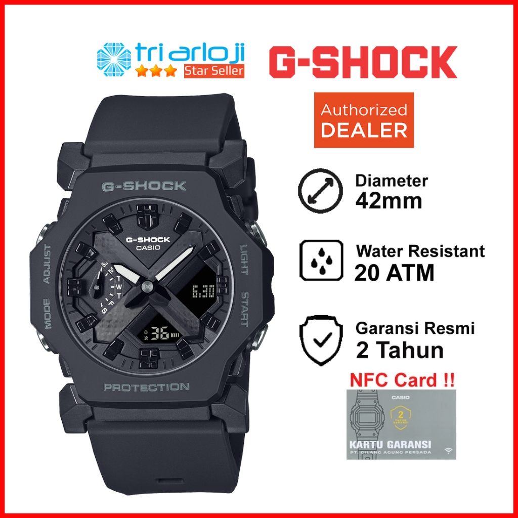 Casio G-SHOCK GA-2300-1ADR Jam Tangan Pria Double Time GSHOCK GA-2300-1A GA2300 GA 2300 1ADR