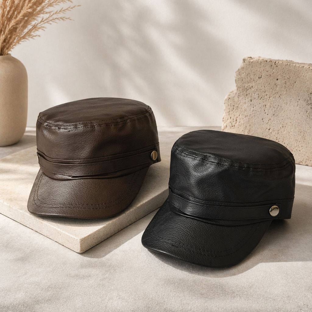 TOPI KOMANDO KULIT / TOPI KOMANDO OSCAR / TOPI ARMY KULIT