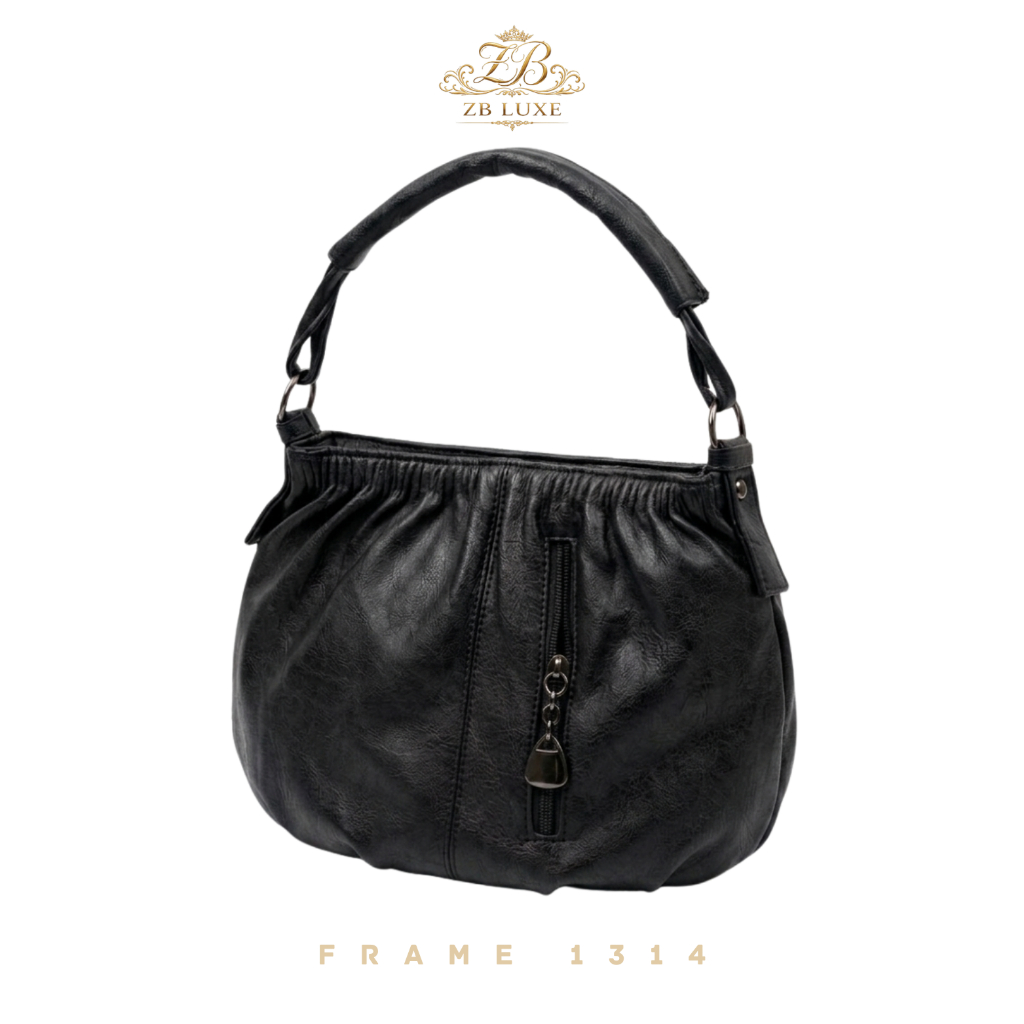 (FRAME BAG) 1314 TAS SELEMPANG WANITA TAS BAHU WANITA MODEL RESLETING DEPAN TAS FASHION IMPORT BAHAN