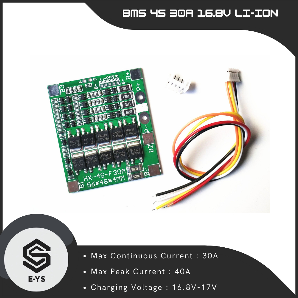 BMS 4s 30A 16.8v Li-Ion