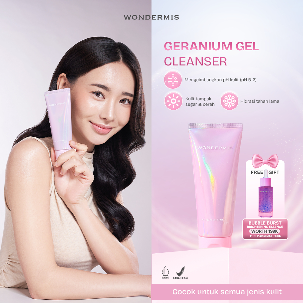 [AFFILIATE] WONDERMIS Geranium Gel Cleanser 100 ml Gentle Facial Wash Whitening Sabun Cuci Muka Anti