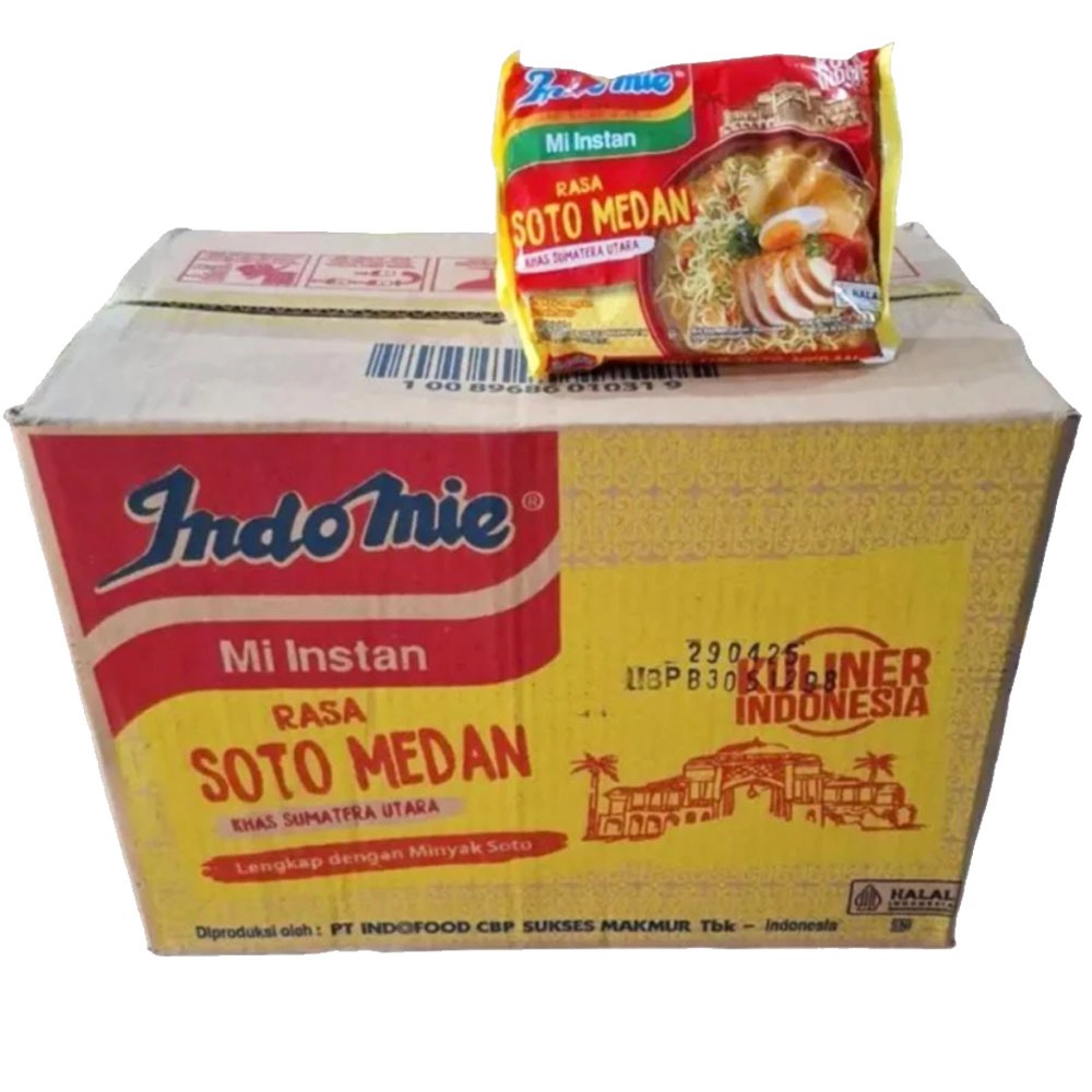 Mi Instan Indomie Rasa Soto Medan 1 Dus Isi 40 Bungkus